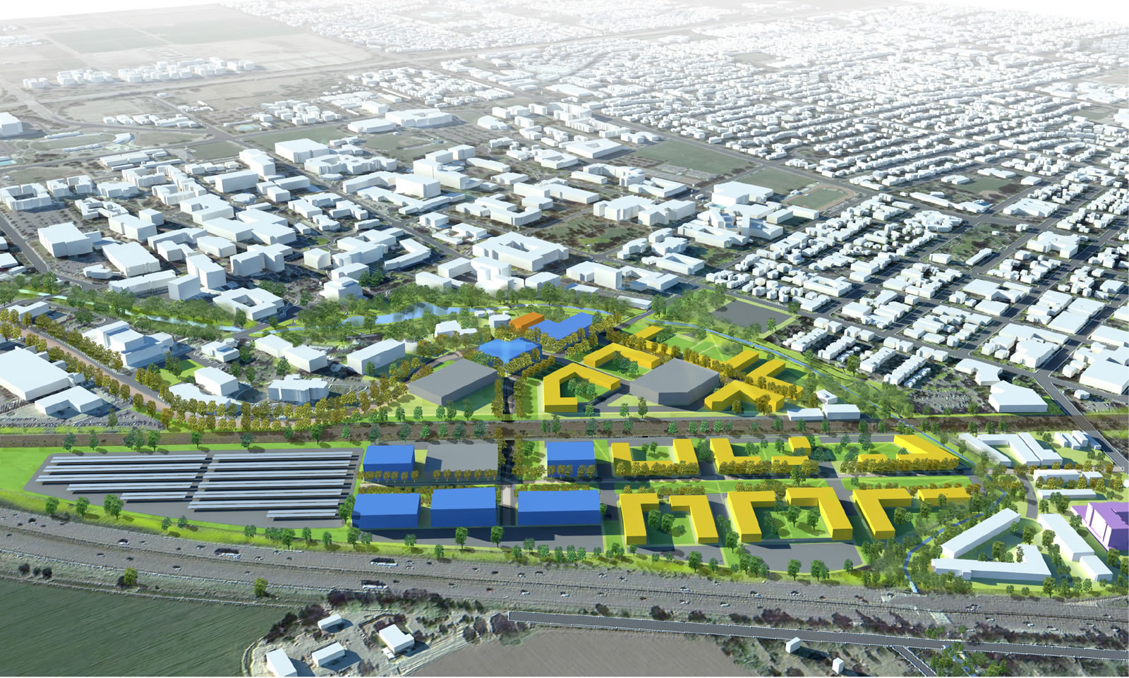 Davis Model 3D land use - Pinto + Partners