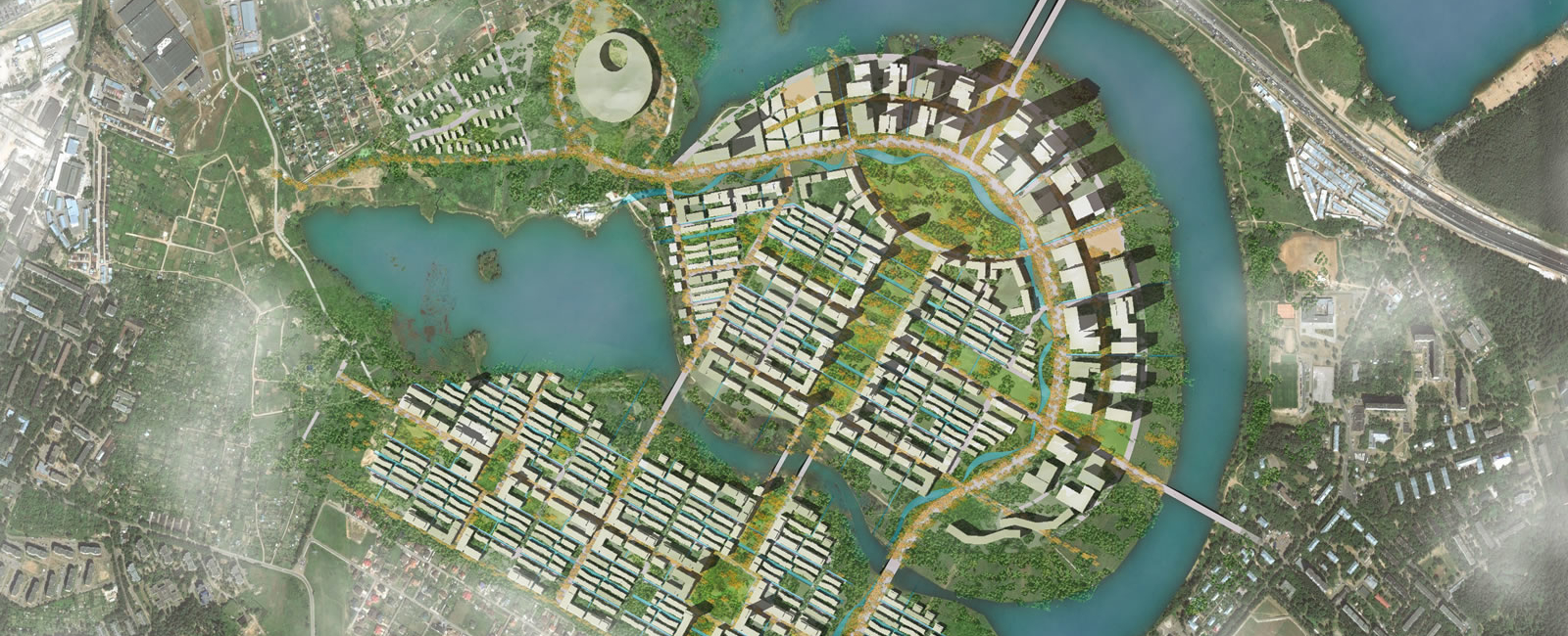 Moscow River Eco City Rendering